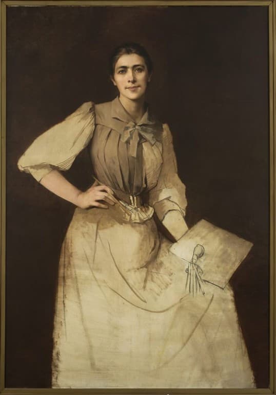 Anna Bilińska, Autoportret niedokończony, 1892, olej, płótno, Muzeum Narodowe w Warszawie