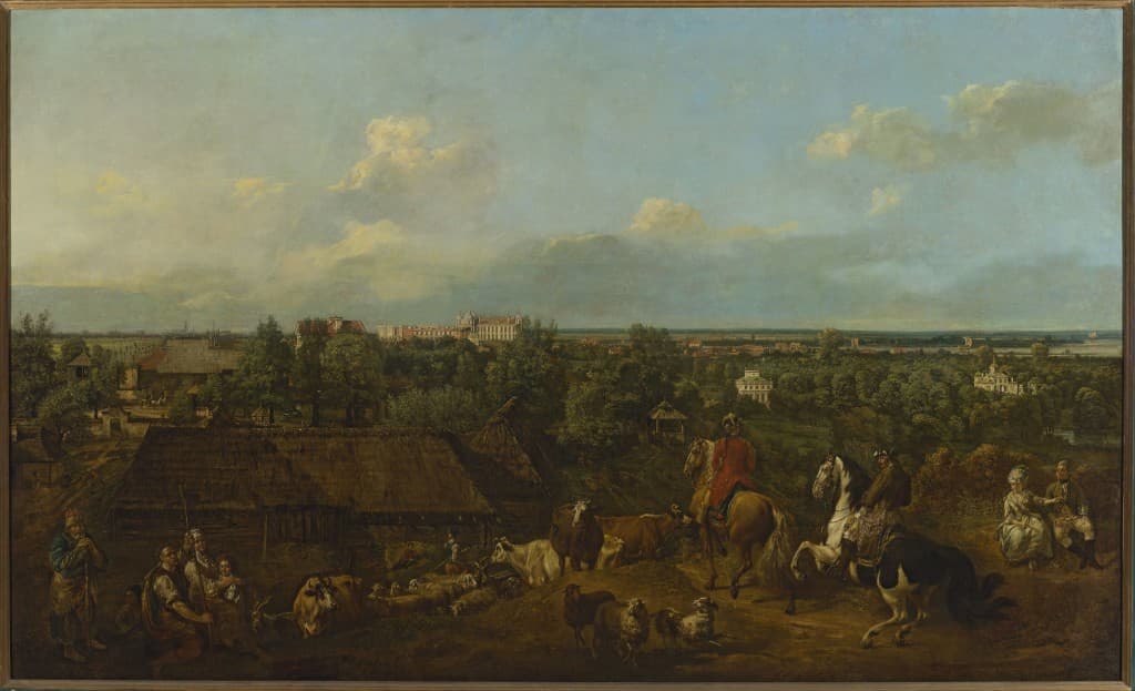 Bernardo Bellotto, Widok Ujazdowa i Łazienek