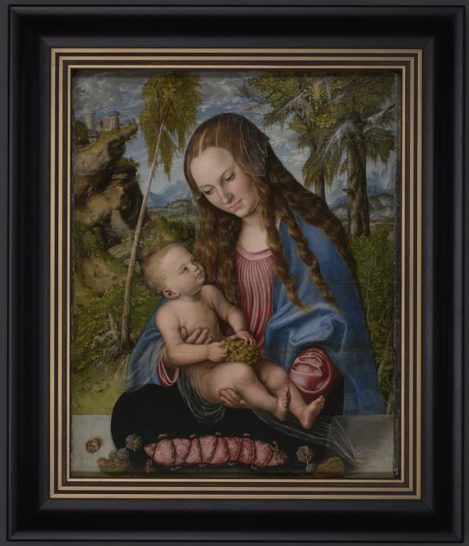 Lucas Cranach starszy (1472–1553), Madonna pod jodłami, ok. 1510, Muzeum Archidiecezjalne we Wrocławiu