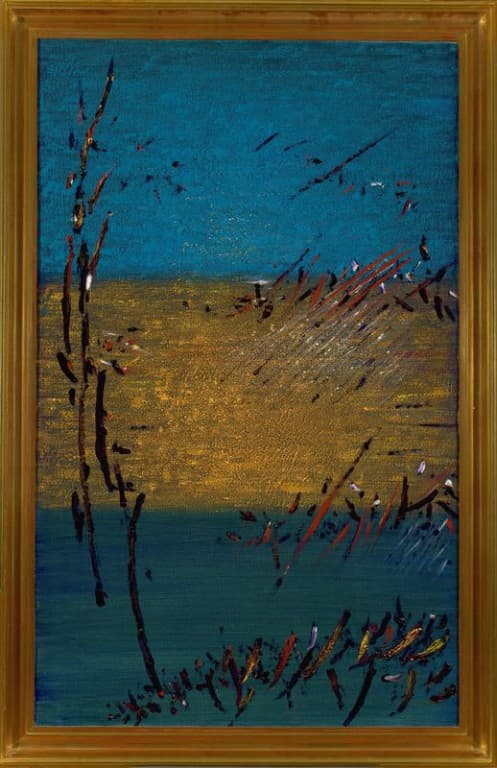Rajmund Ziemski, Pejzaż 19/80, 1980, akryl, płótno.