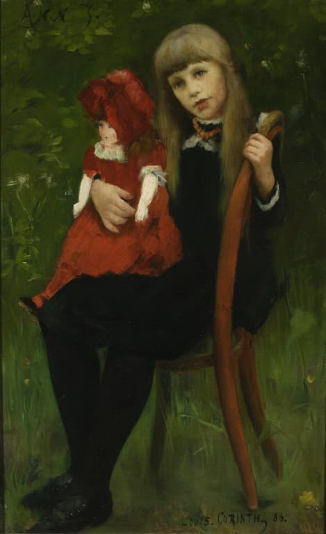 Lovis Corinth, Portret Anny Schaumburg z lalką
