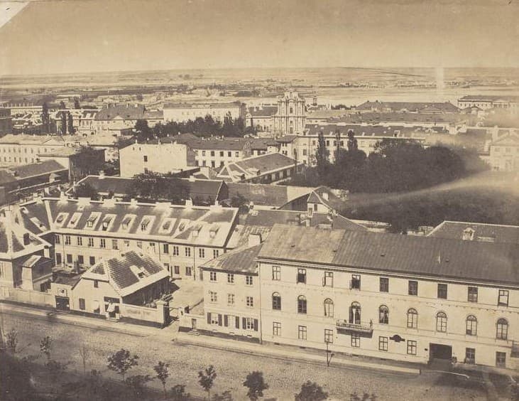 Warszawa widok z latarni kościoła Wizytek