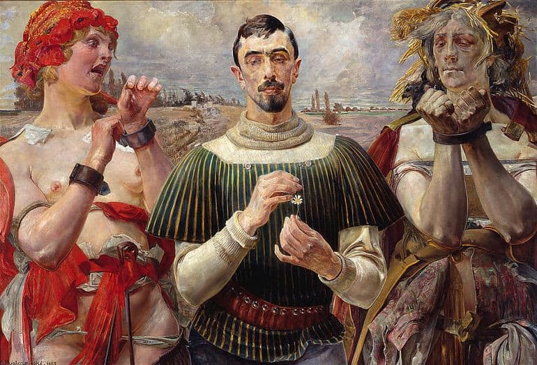 Jacek Malczewski, Hamlet polski - Portret Aleksandra Wielopolskiego, 1903