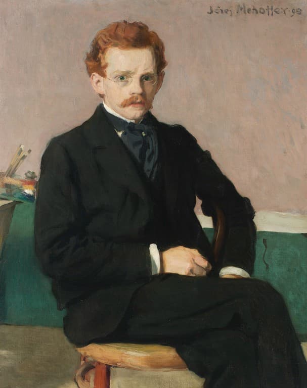 Józef Mehoffer, Autoportret, 1898.