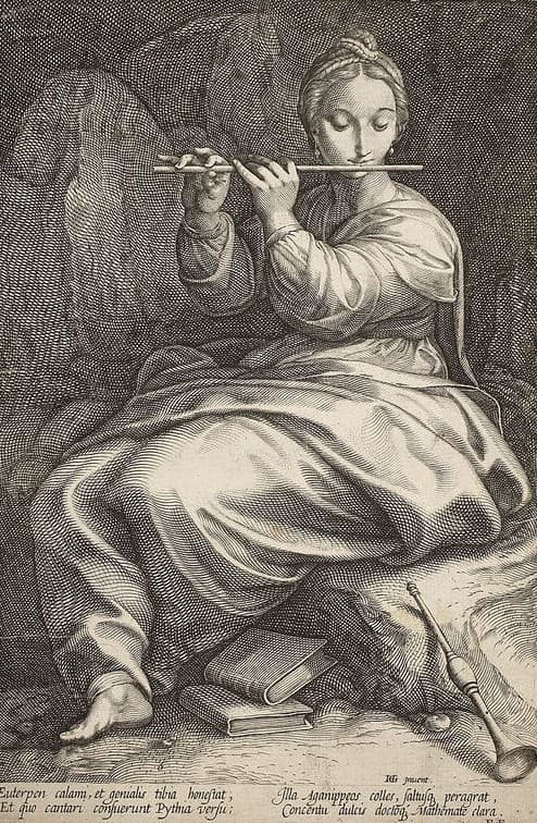 Hendrick Goltzius, Euterpe, z cyklu