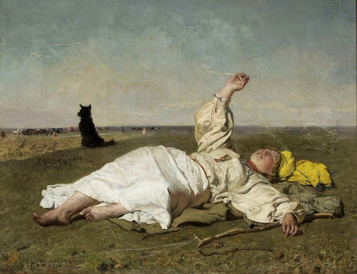 Józef Chełmoński, „Babie lato”